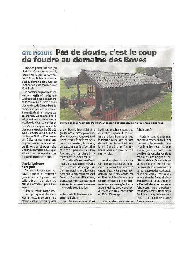 Vimoutiers Gite Insolite "Le Coup De Foudre" Sa Vue Panoramique מראה חיצוני תמונה